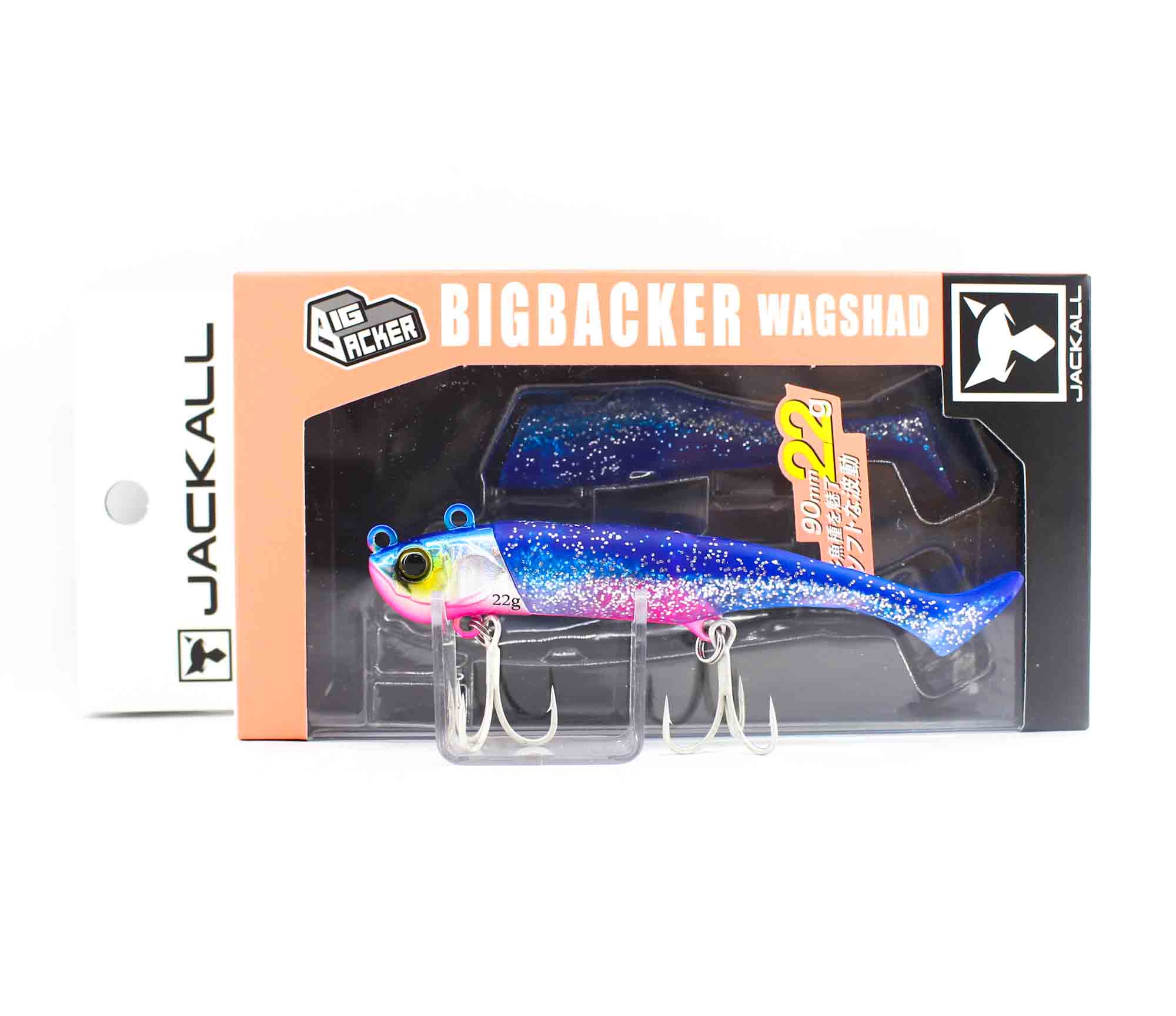 Jackall Big Backer Wagshad 22 grams 90 mm Sinking Lure Blue Pink (5433)